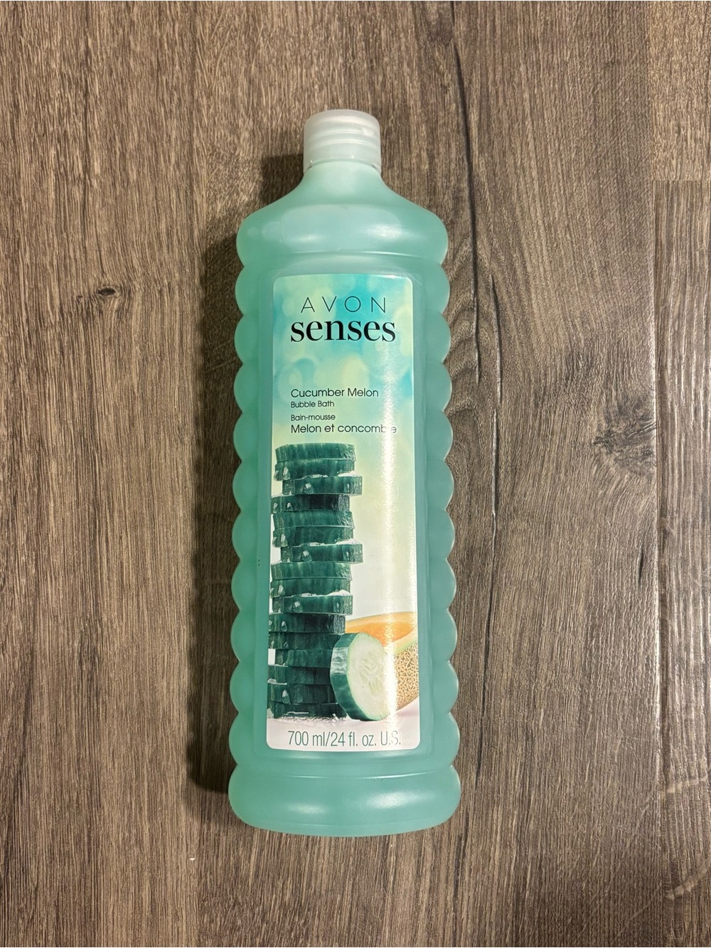 Avon Senses Cucumber Melon Bubble Bath - Green- NEW SEALED